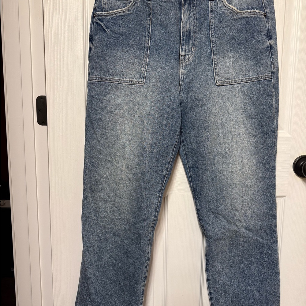 Torrid High Rise Women Jeans - Straight Leg Blue Jeans